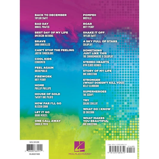 Pop Songs for Kids Easy Piano Songbook 25 Fun and Popular Songs for Young Pianists Beginner Sheet Music for Piano and Keyboard Hal Leonard