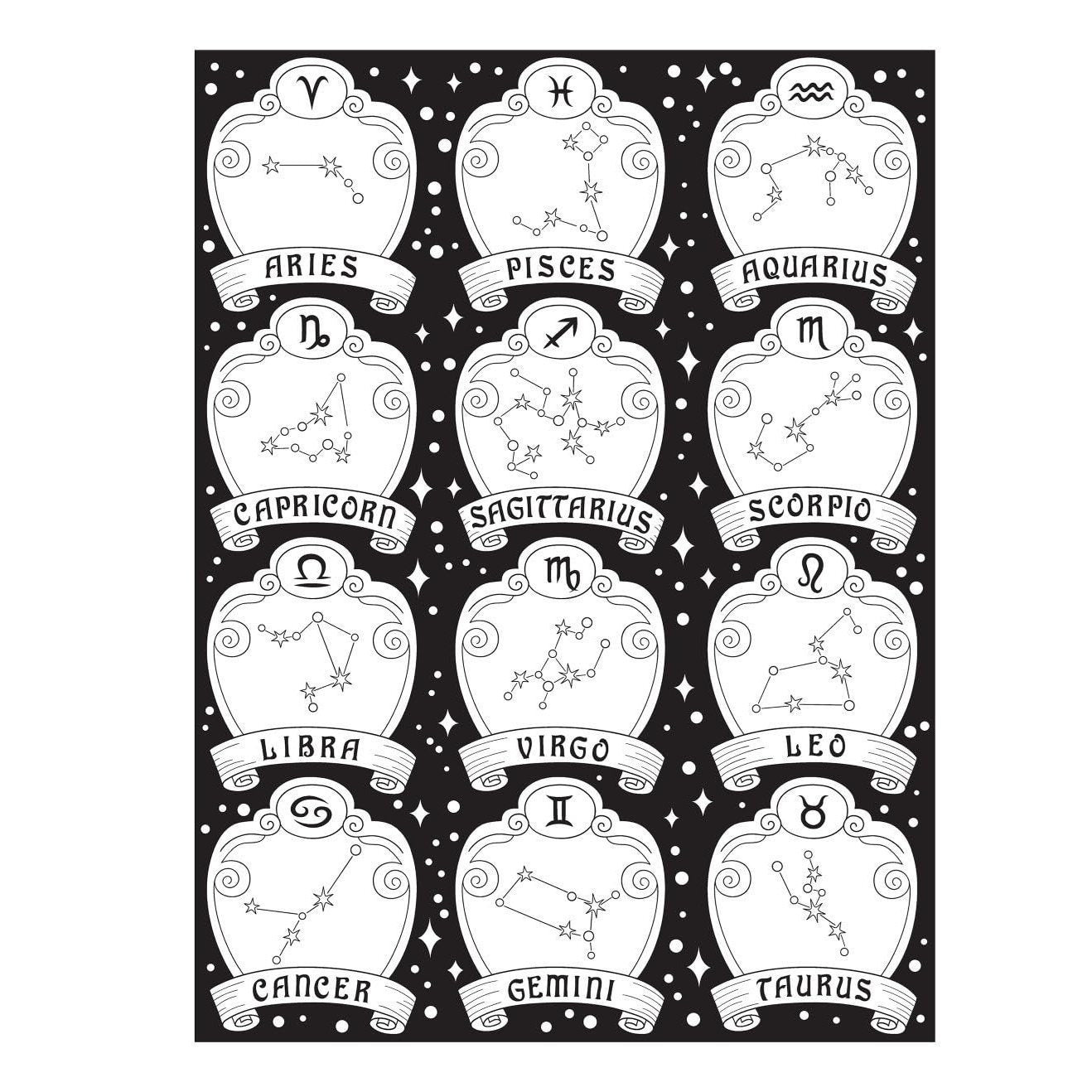 Creative Haven Astrology Coloring Book
