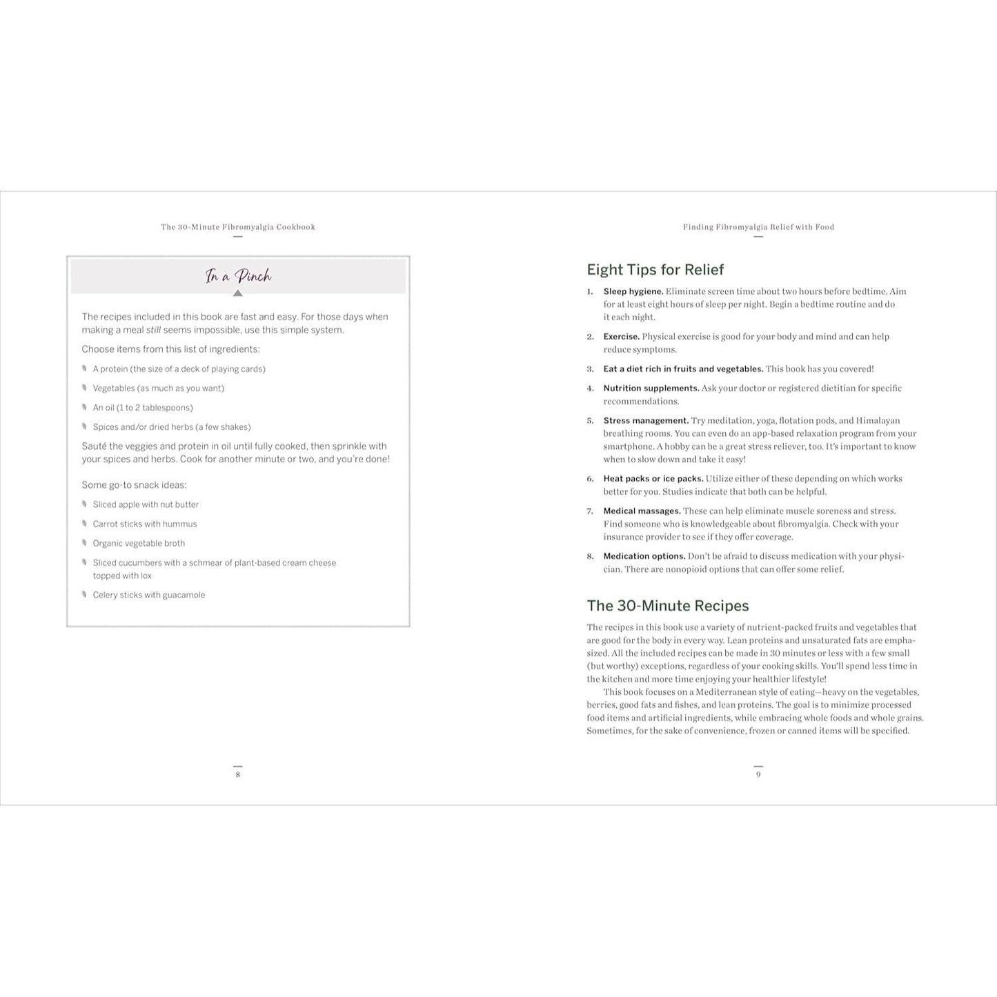 The 30-Minute Fibromyalgia Cookbook: 75 Quick and Easy Anti-Inflammatory Recipes (Spiral Bound)