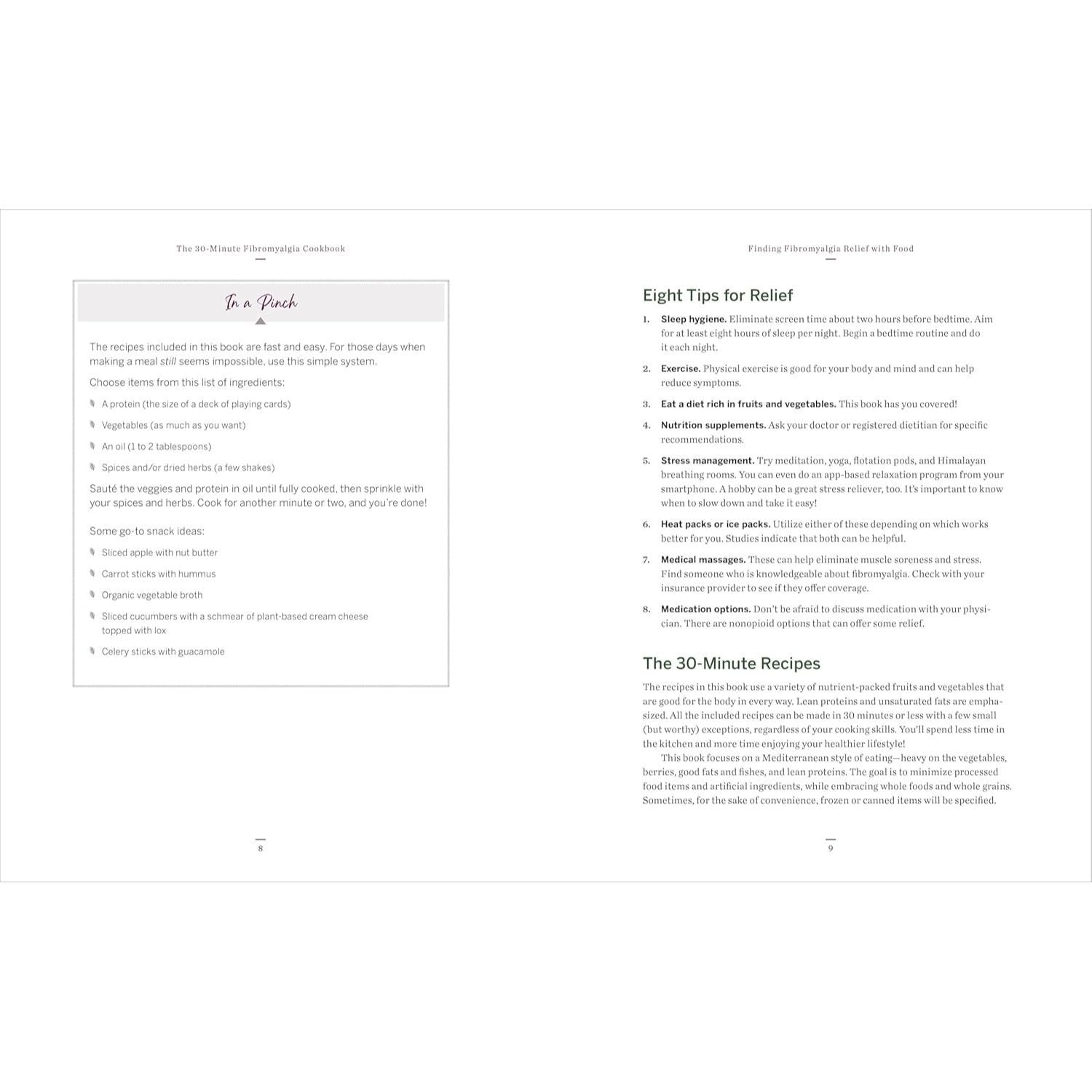 The 30-Minute Fibromyalgia Cookbook: 75 Quick and Easy Anti-Inflammatory Recipes (Spiral Bound)