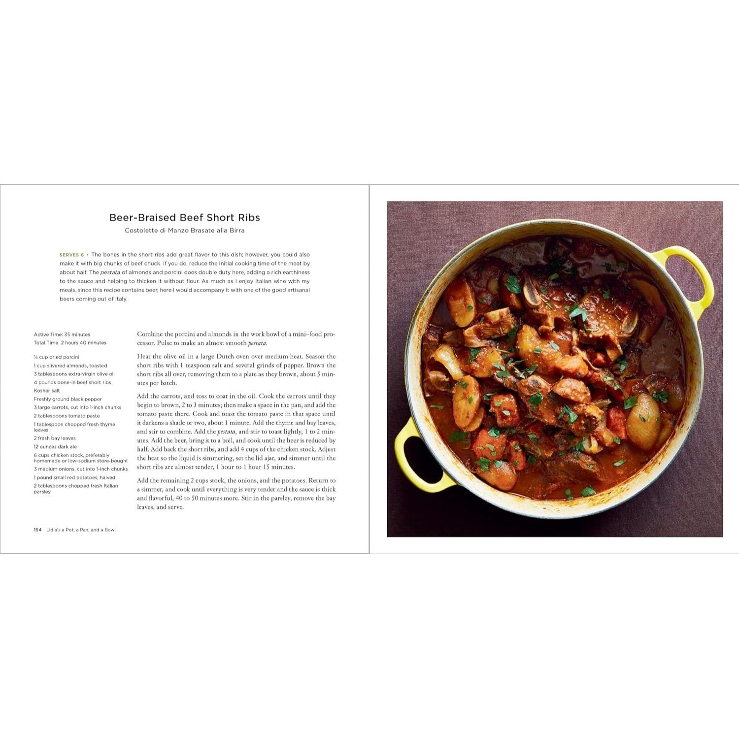 Lidia's a Pot, a Pan, and a Bowl: Simple Recipes for Perfect Meals: A Cookbook (Spiral Bound)