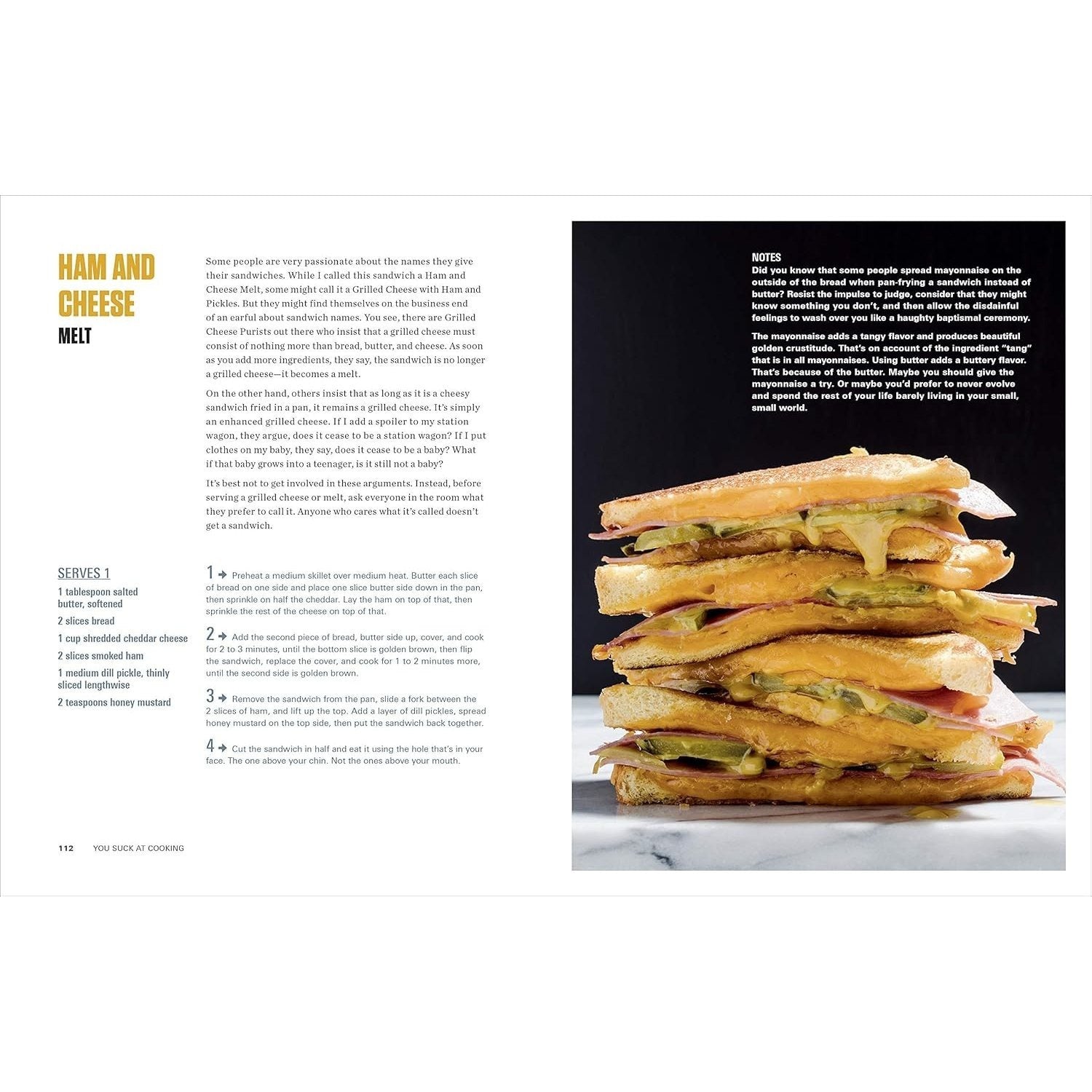 You Suck at Cooking: The Absurdly Practical Guide to Sucking Slightly Less at Making Food: A Cookbook