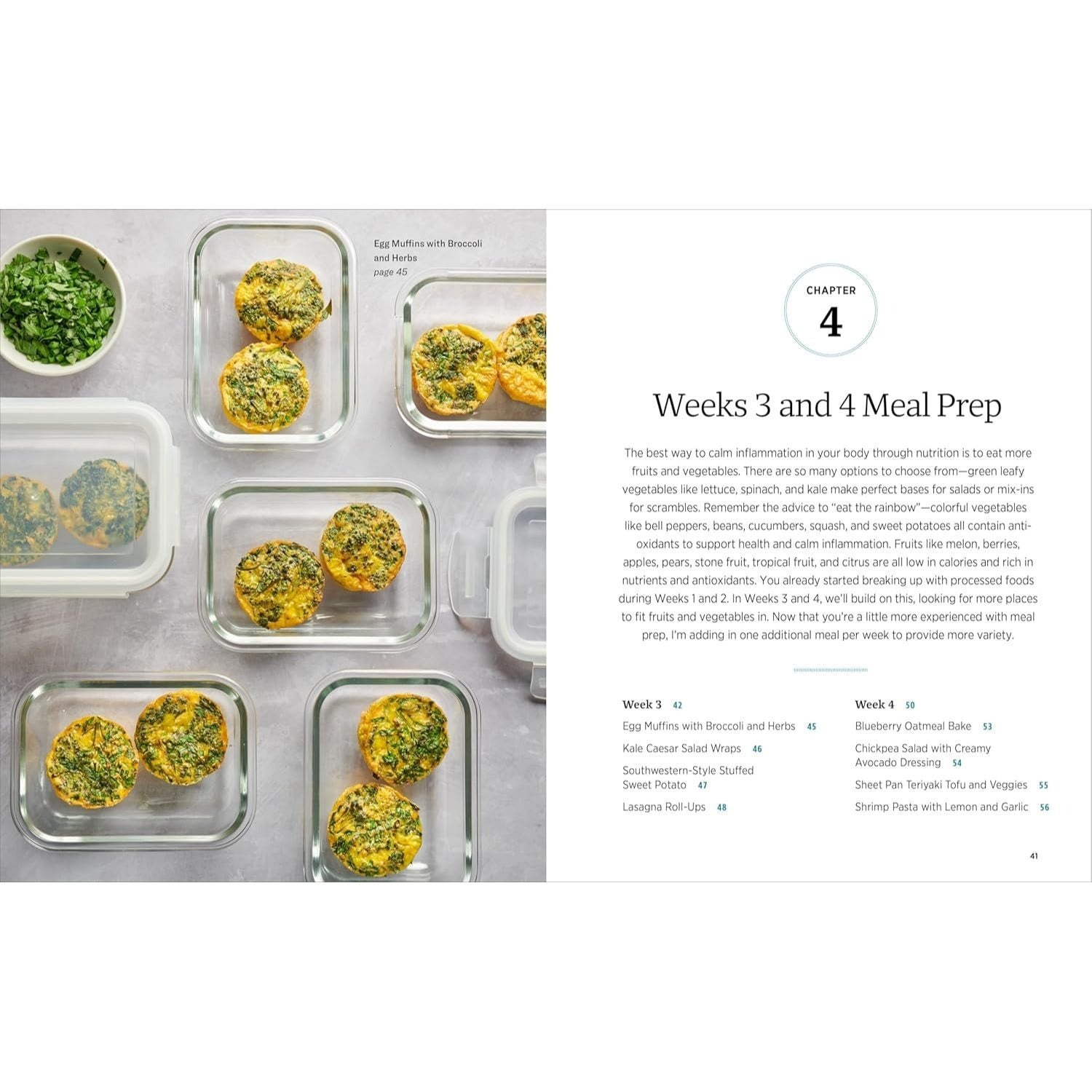 Anti-Inflammatory Diet Meal Prep: 6 Weekly Plans and 80+ Recipes to Simplify Your Healing (Spiral Bound)