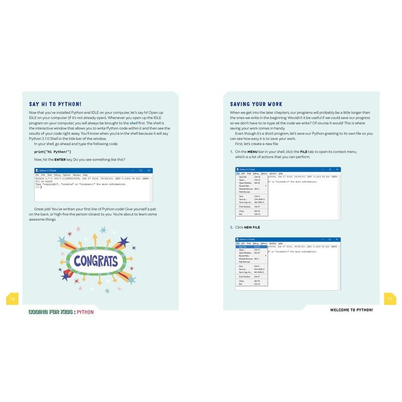 Coding for Kids: Python: Learn to Code with 50 Awesome Games and Activities (Spiral Bound)