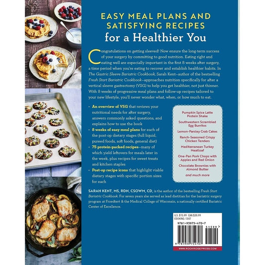 The Gastric Sleeve Bariatric Cookbook: Easy Meal Plans and Recipes to Eat Well & Keep the Weight Off (Spiral Bound)