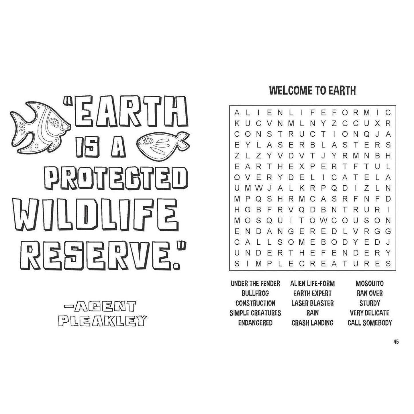 Disney Stitch Word Search and Coloring Book