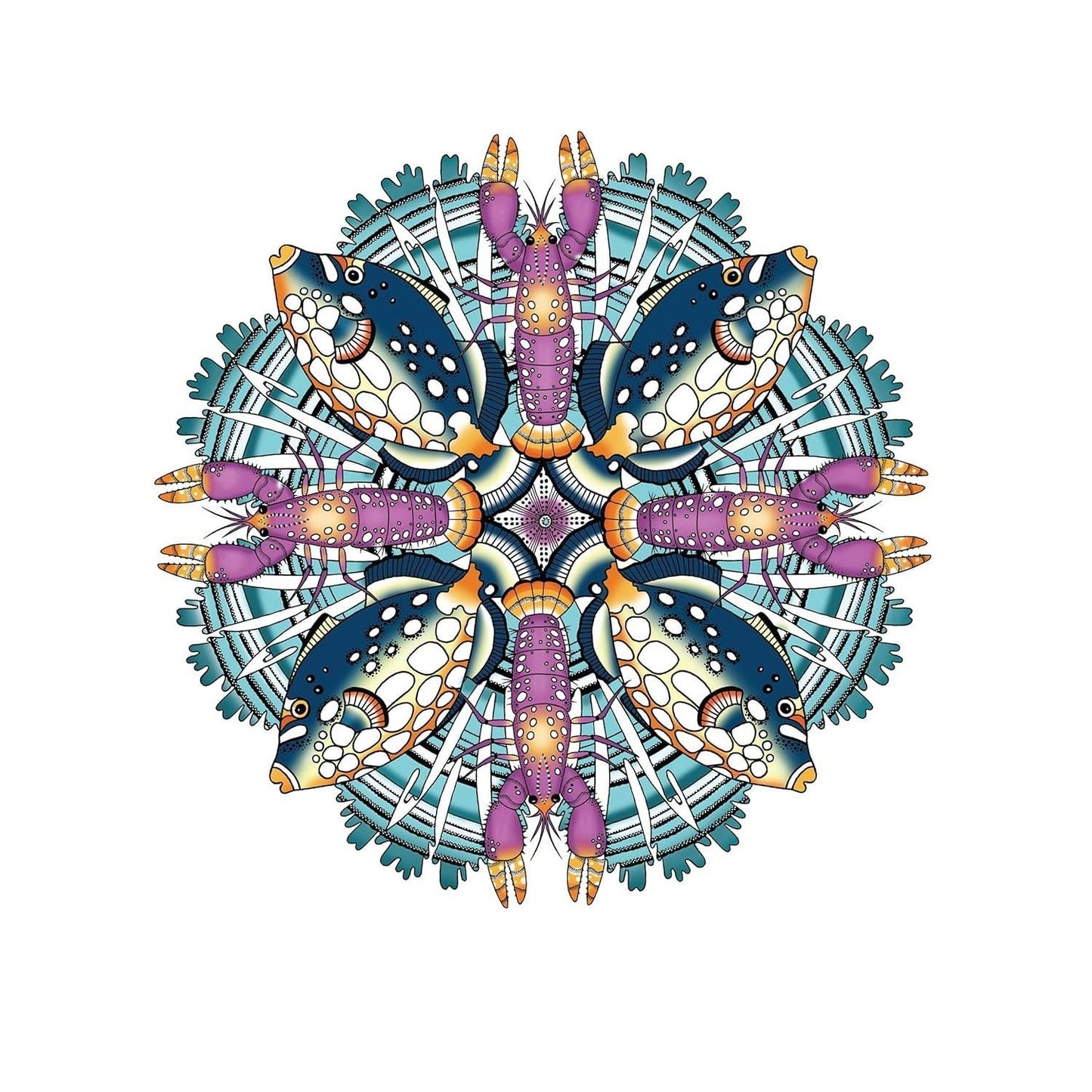 Creative Haven Stunning Sea Life Mandalas Coloring Book
