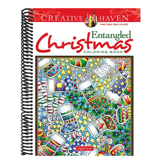 Creative Haven Entangled Christmas Coloring Book