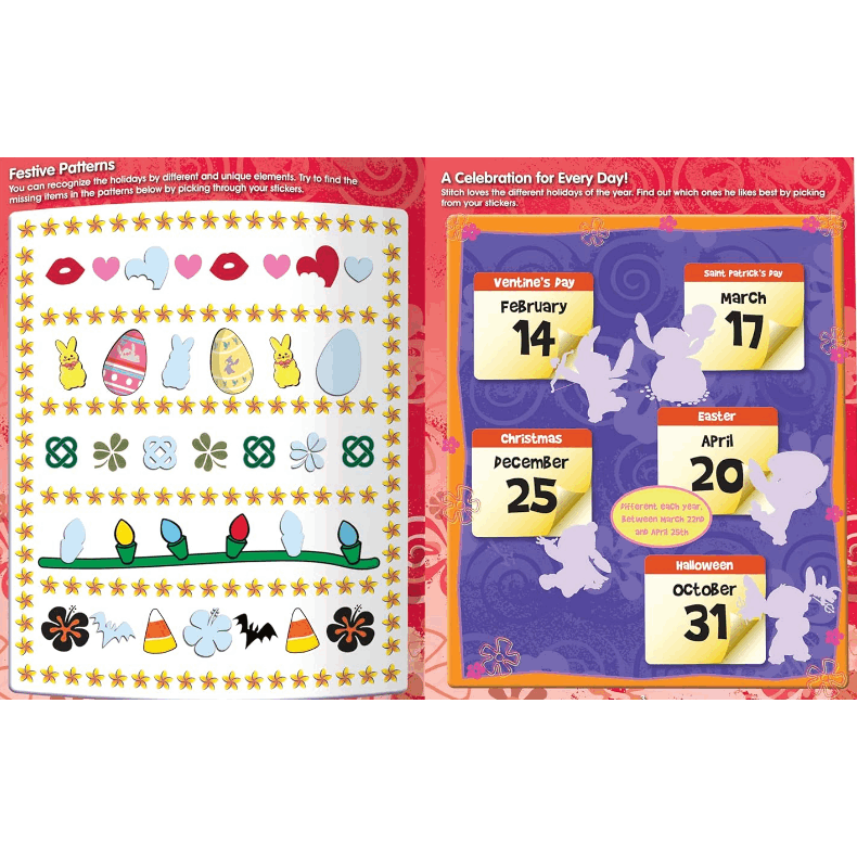 Disney Stitch Sticker Book Treasury