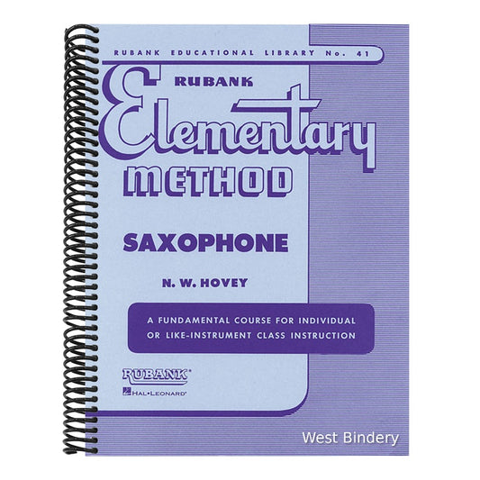 Rubank Elementary Method - Saxophone (Rubank Educational Library) - Sheet Music Saxophone Book for B