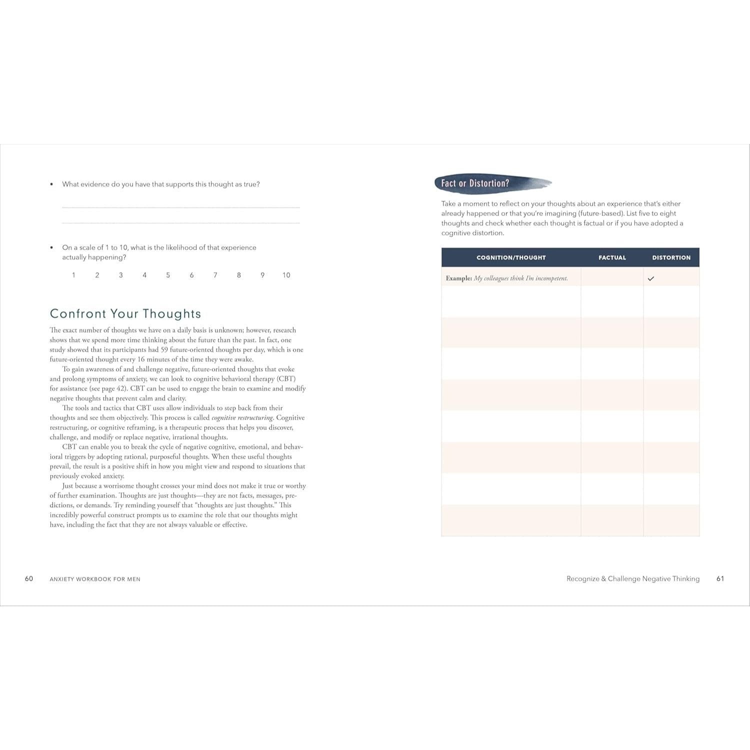 Anxiety Workbook for Men: Evidence-Based Exercises to Manage Anxiety, Depression, and Worry