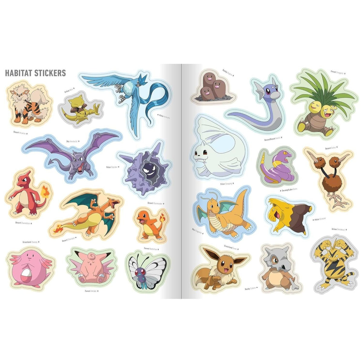 Pokémon the Official Sticker Book of the Kanto Region: The Original 151 (Pokemon Pikachu Press) (Spiral Bound)