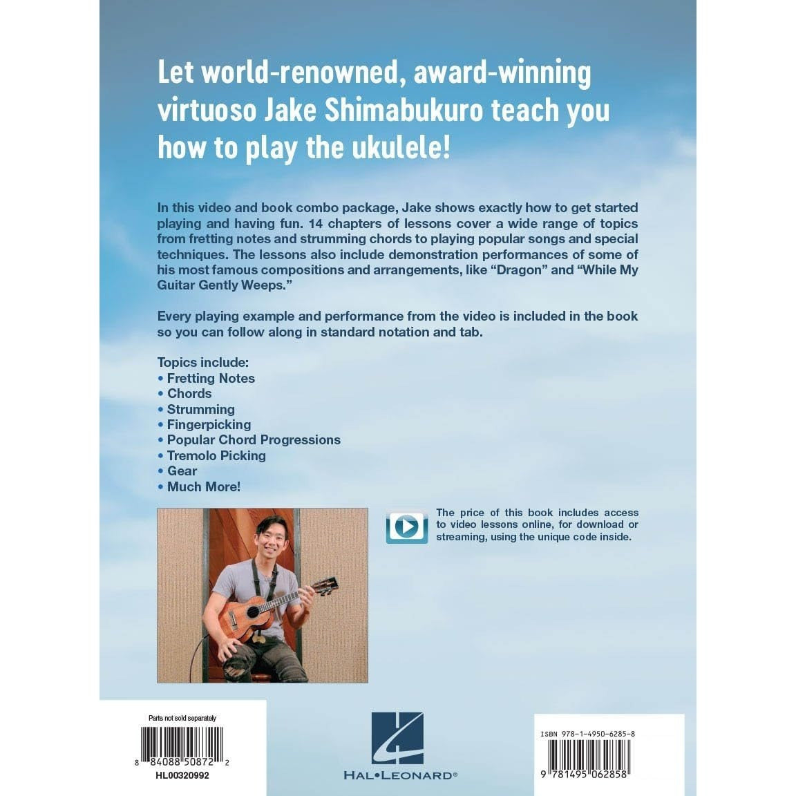 Jake Shimabukuro Teaches Ukulele Lessons Book/Online Media
