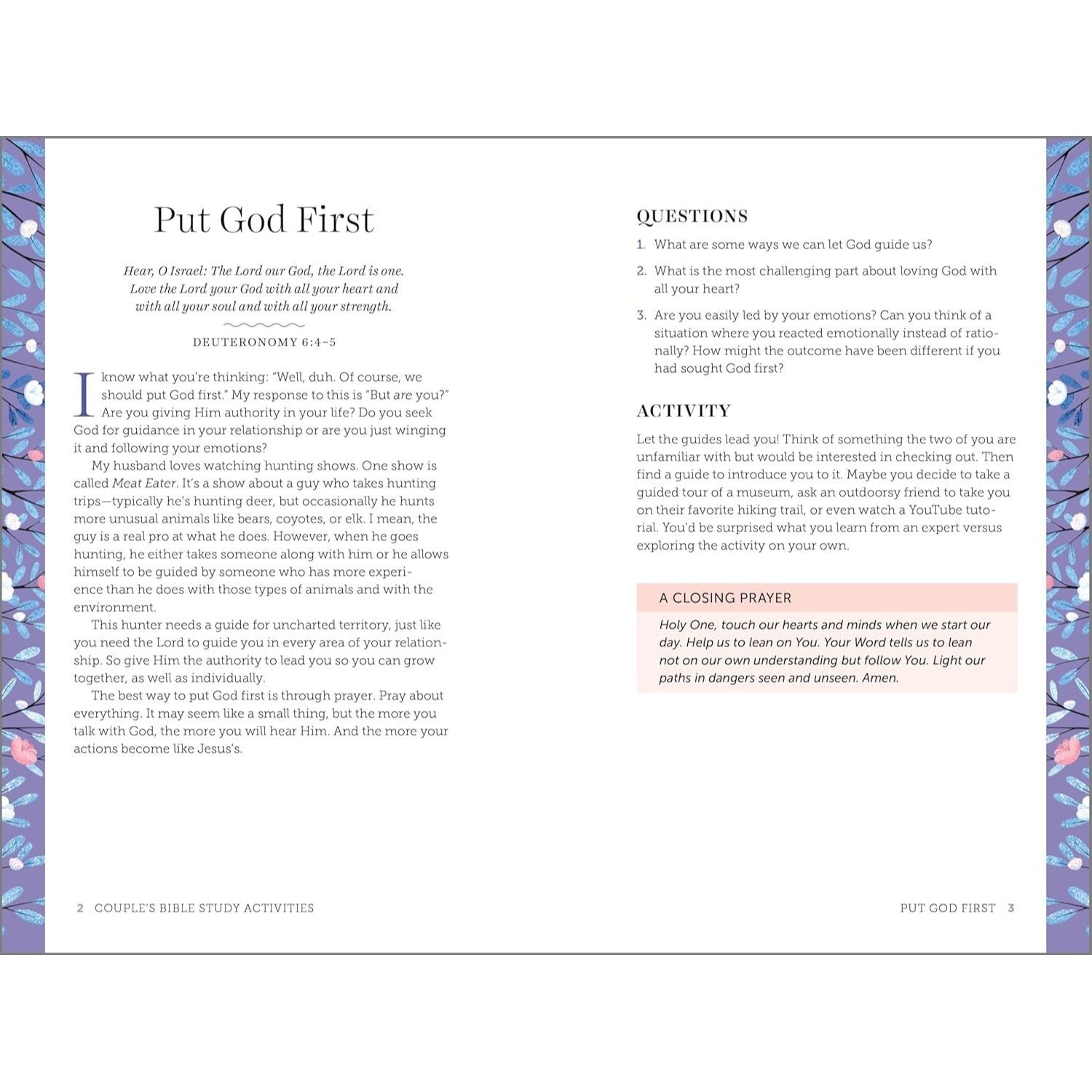 Couple's Bible Study Activities: 70 Engaging Activities to Connect with Your Faith and Each Other (Spiral Bound)
