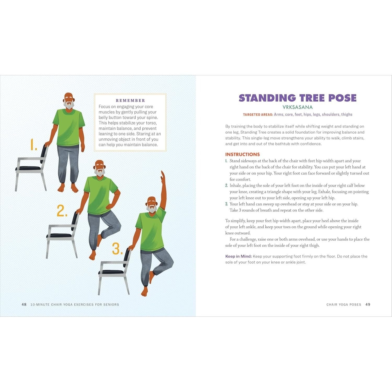 10-Minute Chair Yoga Exercises for Seniors: 40 Poses to Build Strength and Flexibility for Fall Prevention