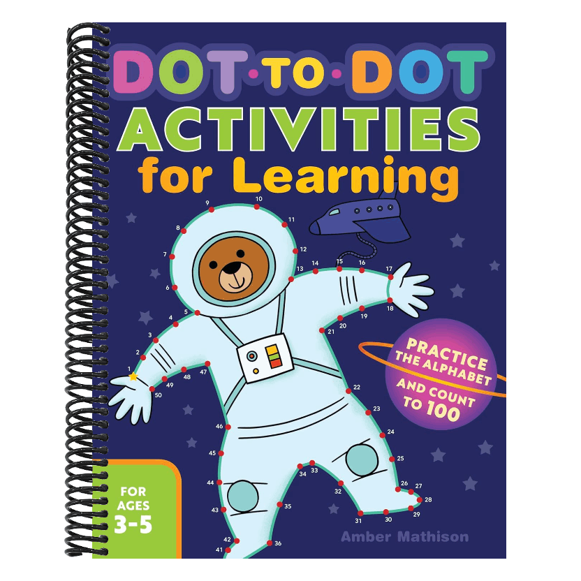 Dot-To-Dot Activities for Learning: Practice the Alphabet and Count to 100