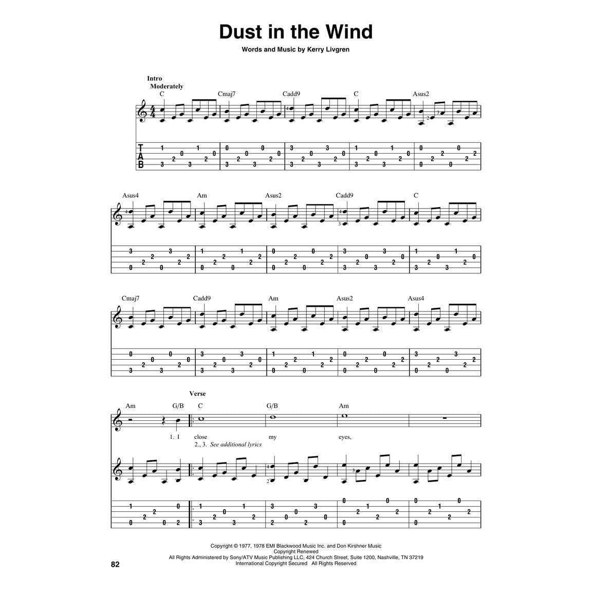 100 Most Popular Songs for Fingerpicking Guitar: Solo Guitar Arrangements in Standard Notation and T (Spiral Bound)