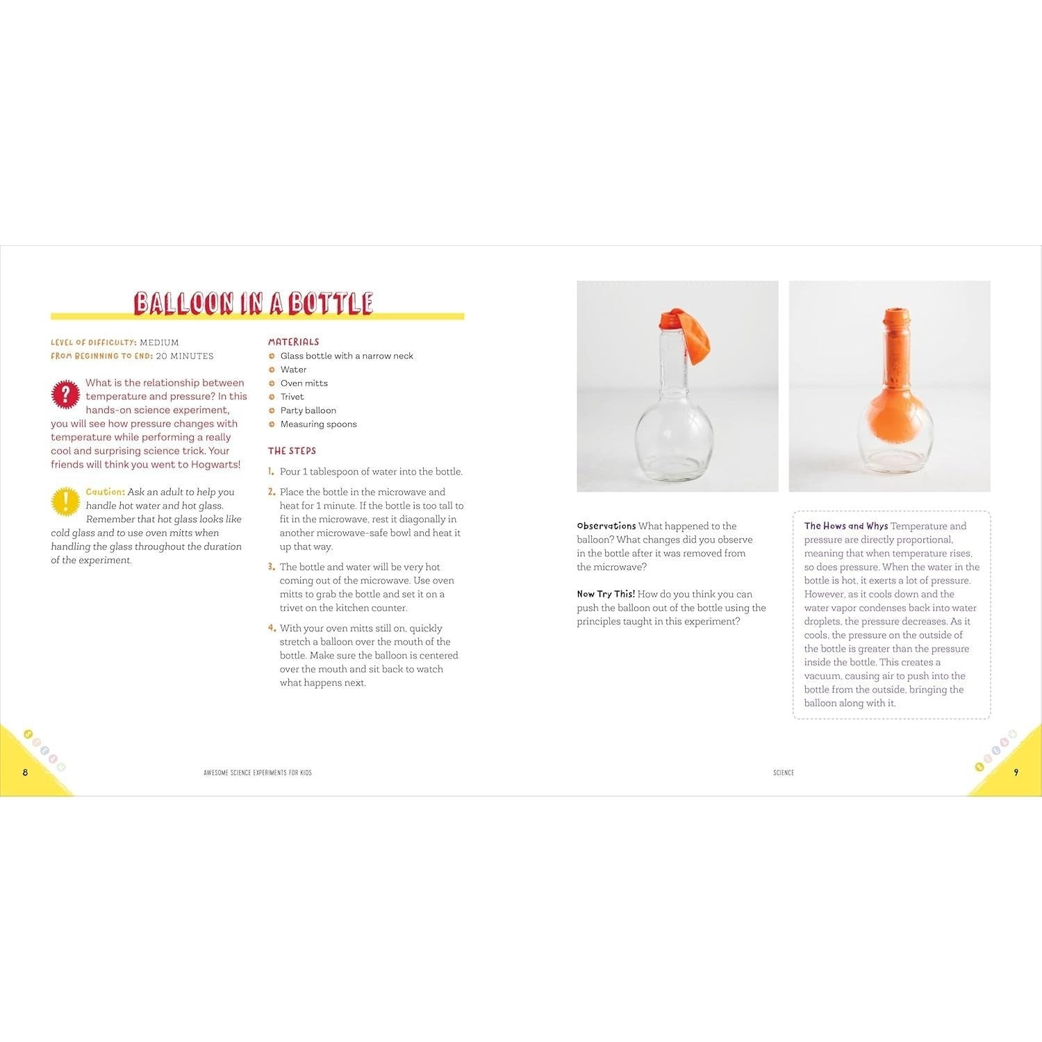 Awesome Science Experiments for Kids: 100+ Fun STEAM Projects and Why They Work (Awesome Steam Activities for Kids) (Spiral Bound)