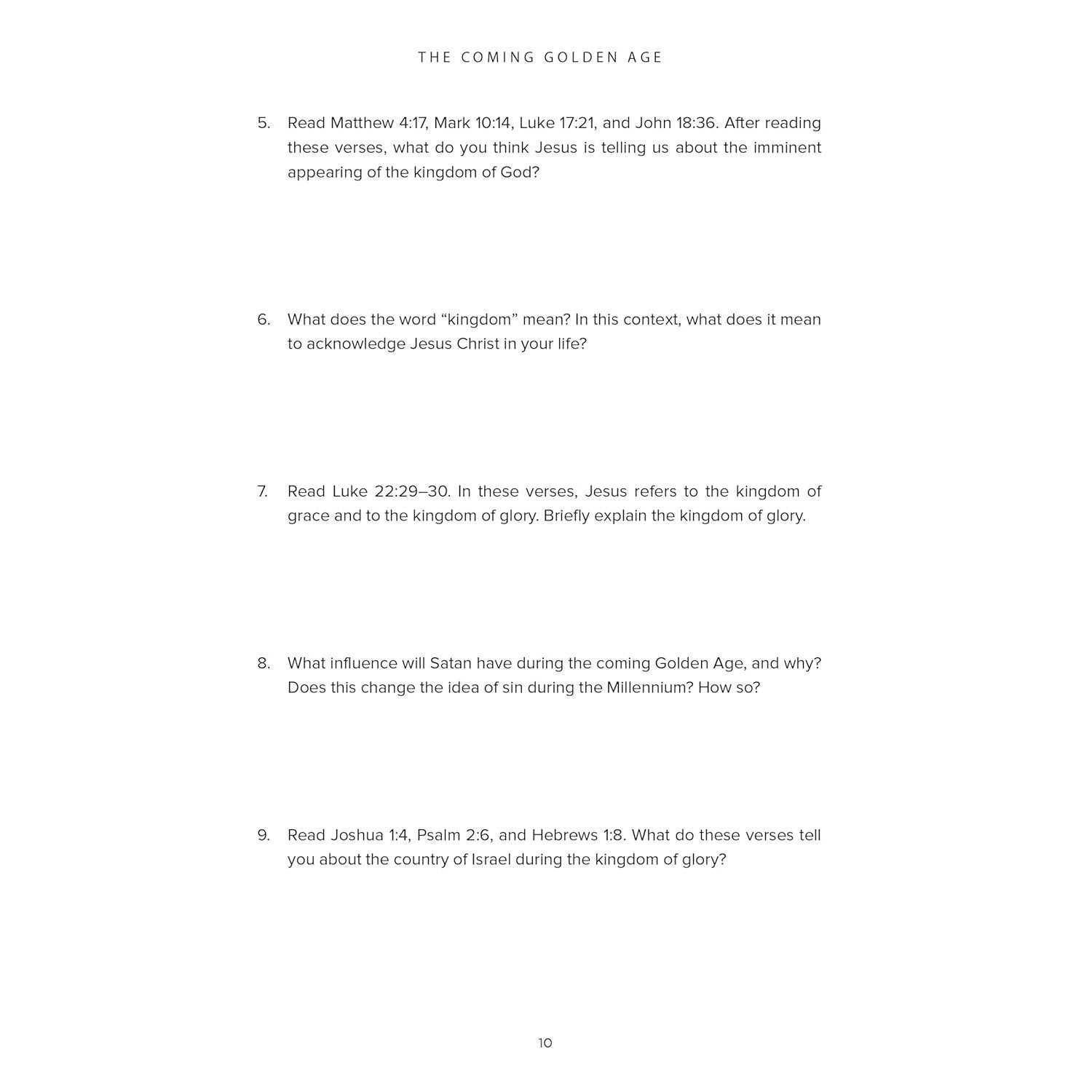 The Coming Golden Age Bible Study Guide: How to Be Kingdom Ready (Spiral Bound)