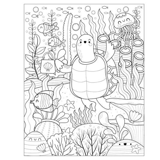 Mangatopia: Sea Creatures: An Underwater Coloring Book of Anime and Manga