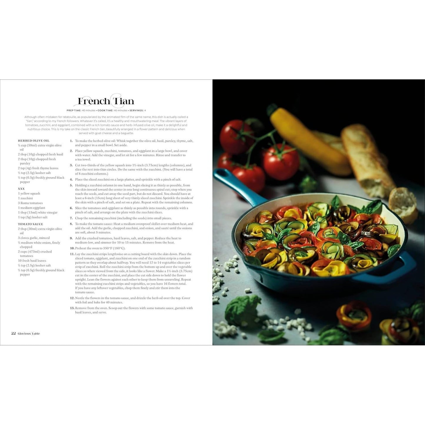 Glorious Table: Beautiful Food for a Delicious Life: A Cookbook
