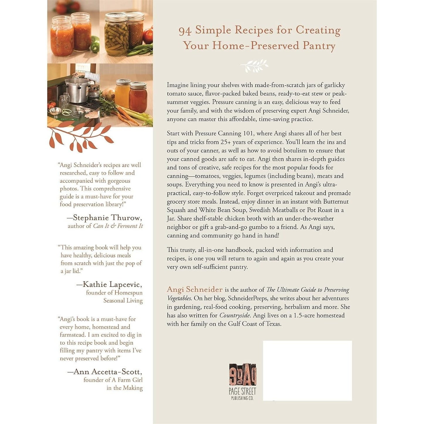 Pressure Canning for Beginners and Beyond: Safe, Easy Recipes for Preserving Tomatoes, Vegetables, Beans and Meat