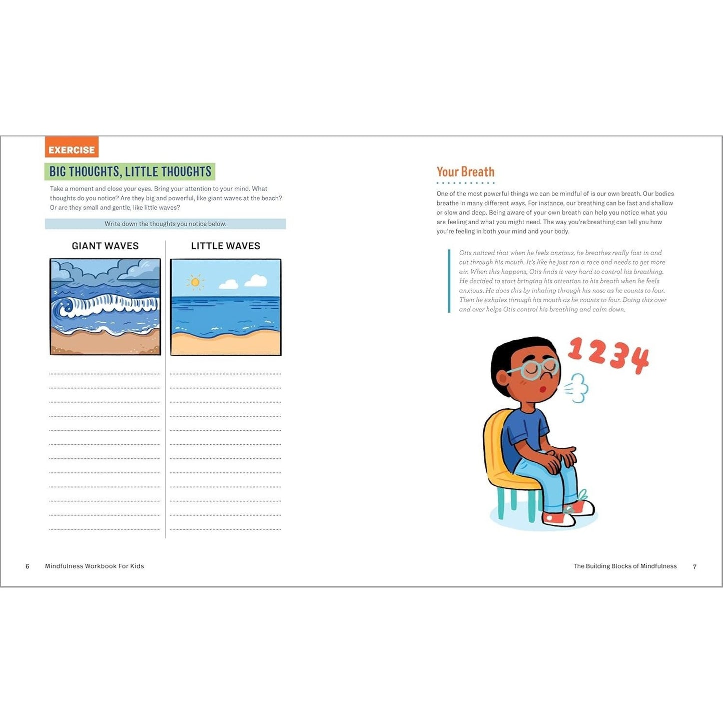 Mindfulness Workbook for Kids: 60+ Activities to Focus, Stay Calm, and Make Good Choices (Health and Wellness Workbooks for Kids) (Spiral Bound)