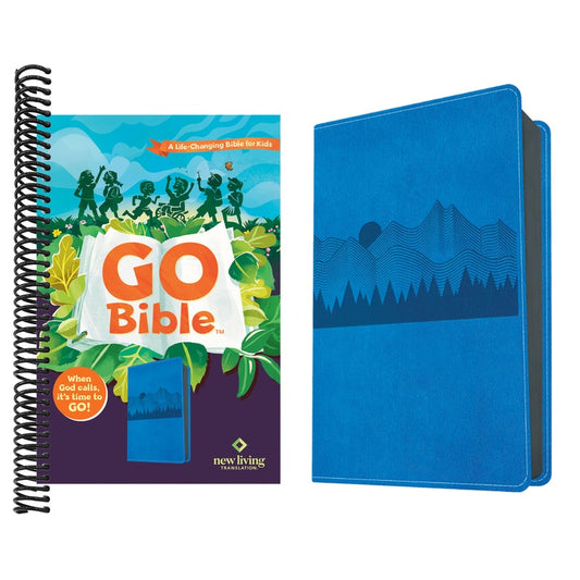 NLT Go Bible for Kids (Leatherlike, Blue Mountains): A Life-Changing Bible for Kids