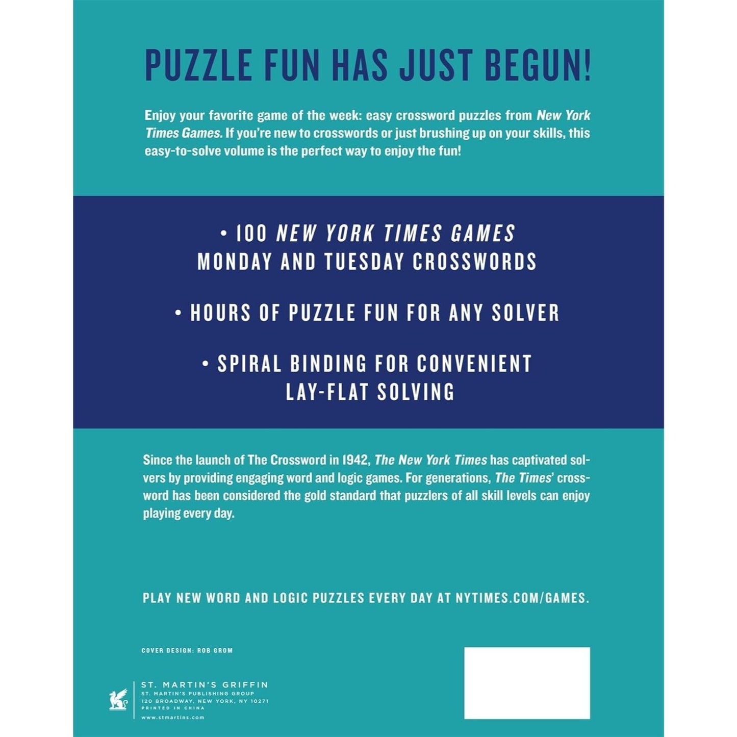 New York Times Games Easiest Crosswords Volume 4: 100 Easy Crossword Puzzles