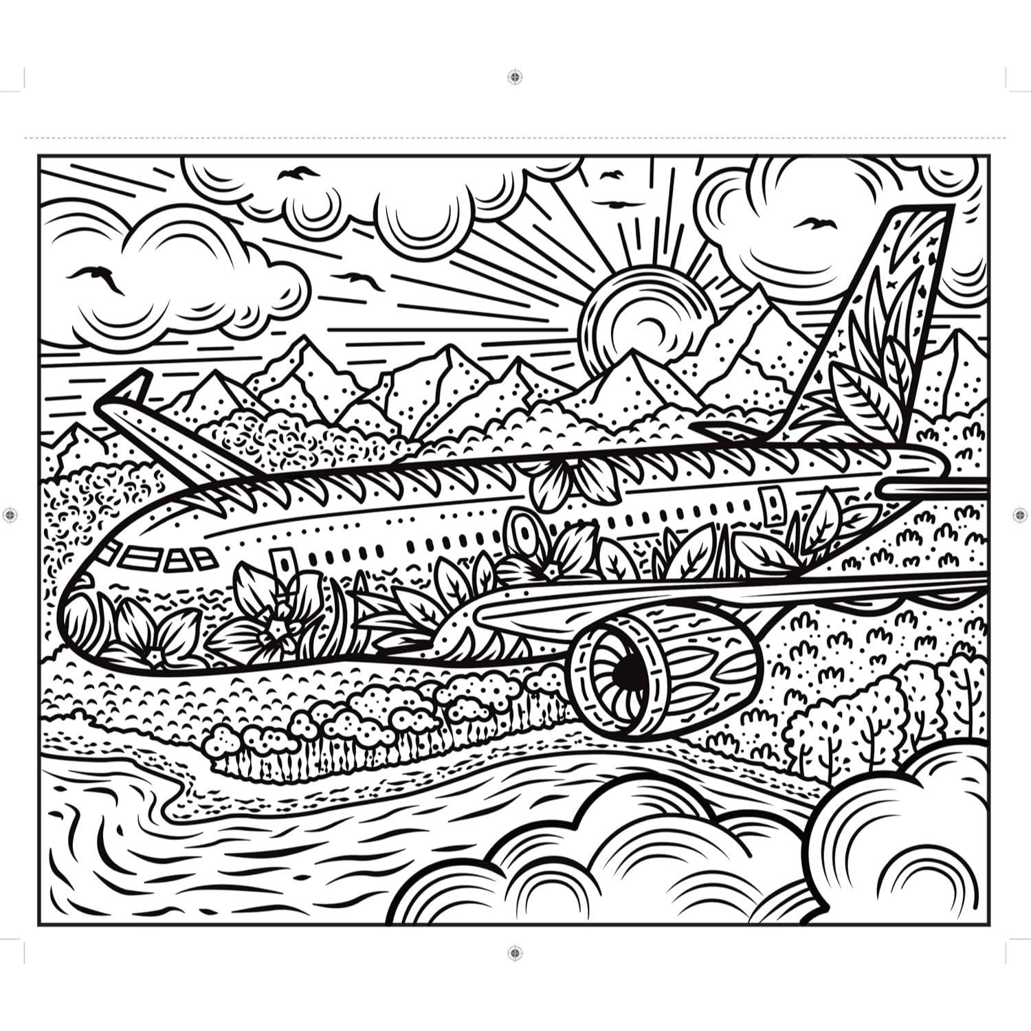 Planes and Helicopters Magic Painting Book