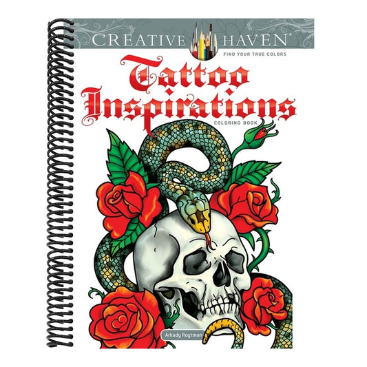 Creative Haven Tattoo Inspirations Coloring Book