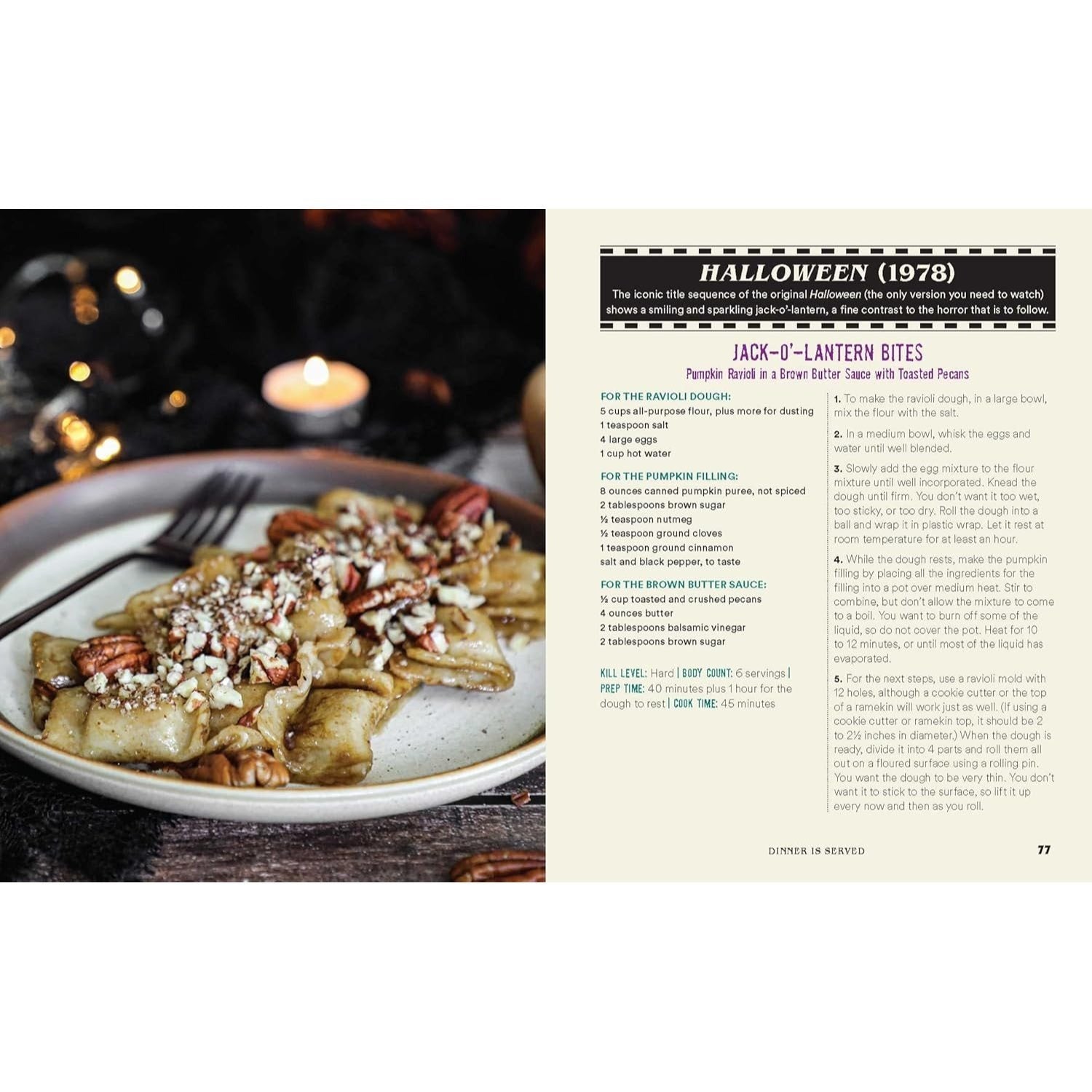 The Horror Movie Night Cookbook: 60 Deliciously Deadly Recipes Inspired by Iconic Slashers, Zombie Films, Psychological Thrillers, Sci-Fi Spooks, and More