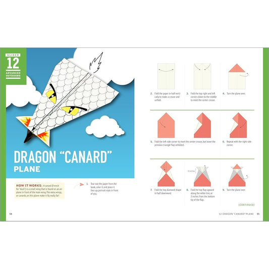 The Awesome Paper Airplane Book for Kids: Creative Designs and Fun Tear-Out Projects