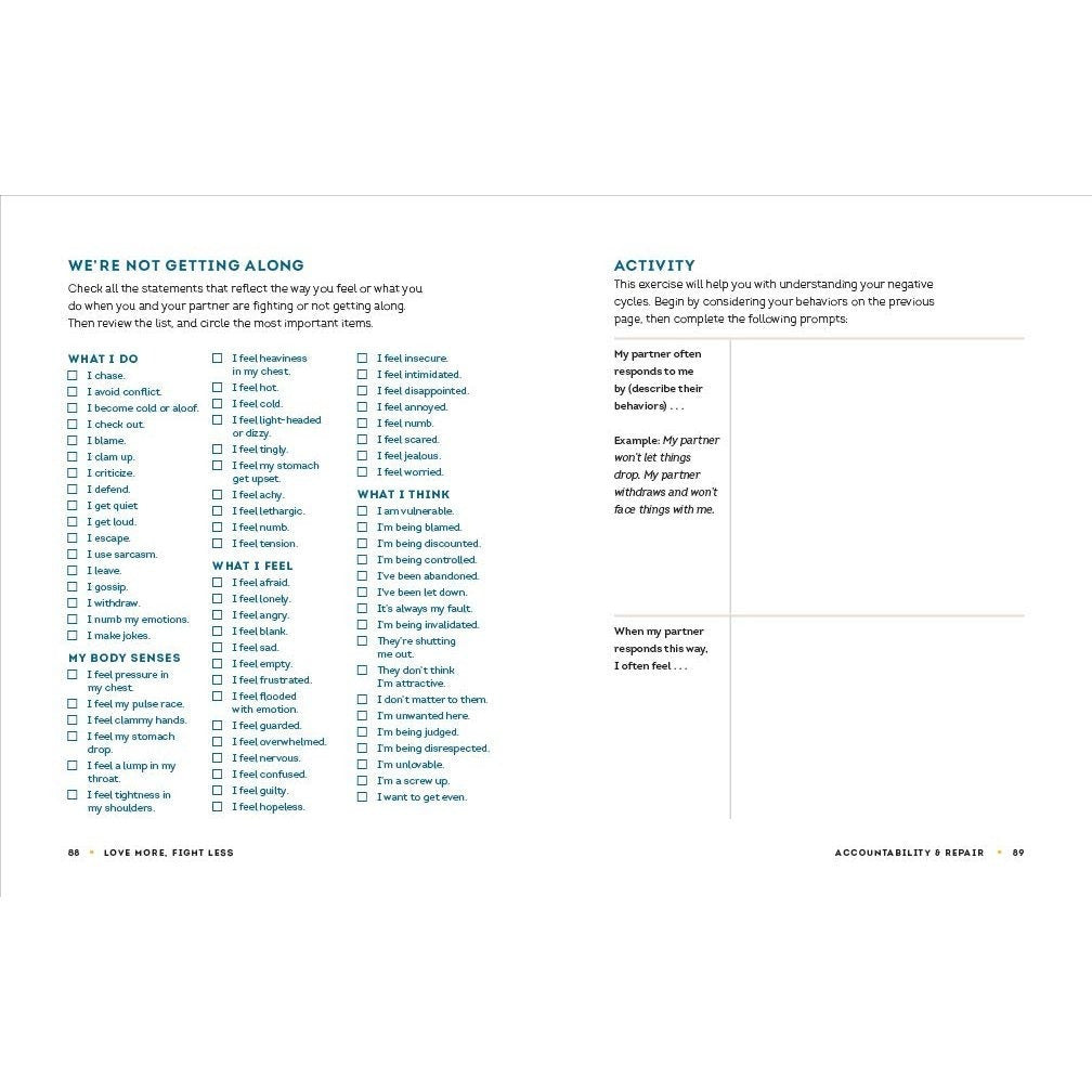 Love More, Fight Less: Communication Skills Every Couple Needs: A Relationship Workbook for Couples (Spiral Bound)