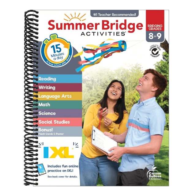Summer Bridge Activities, Grades 8 - 9