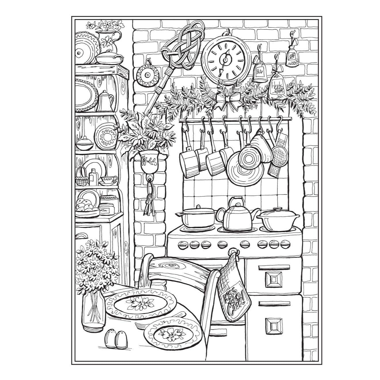 Creative Haven Country Charm Coloring Book