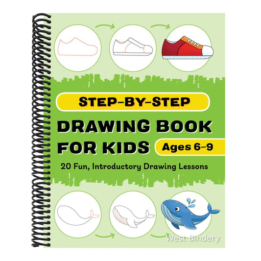 Step-By-Step Drawing Book for Kids: 20 Fun, Introductory Drawing Lessons
