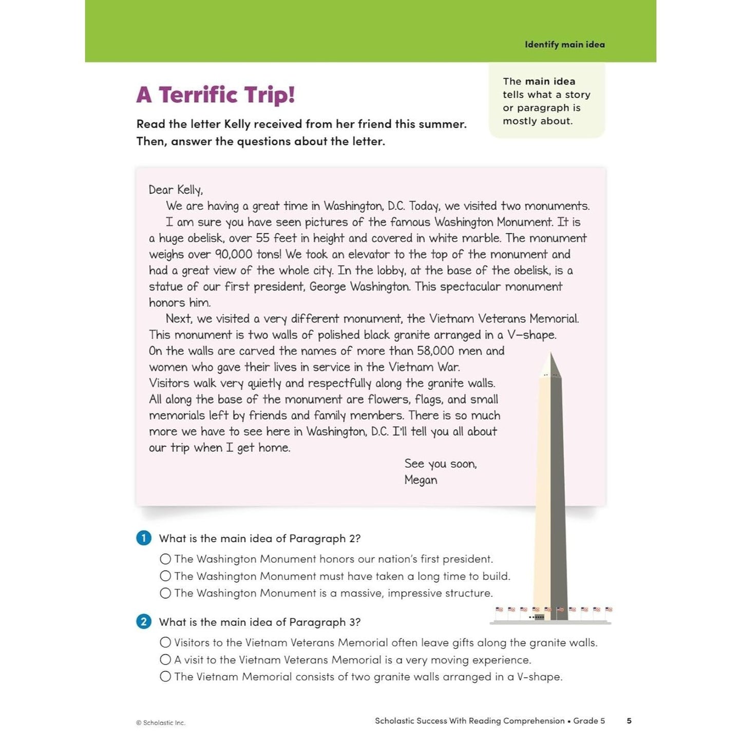 Scholastic Success with Reading Comprehension Grade 5 Workbook
