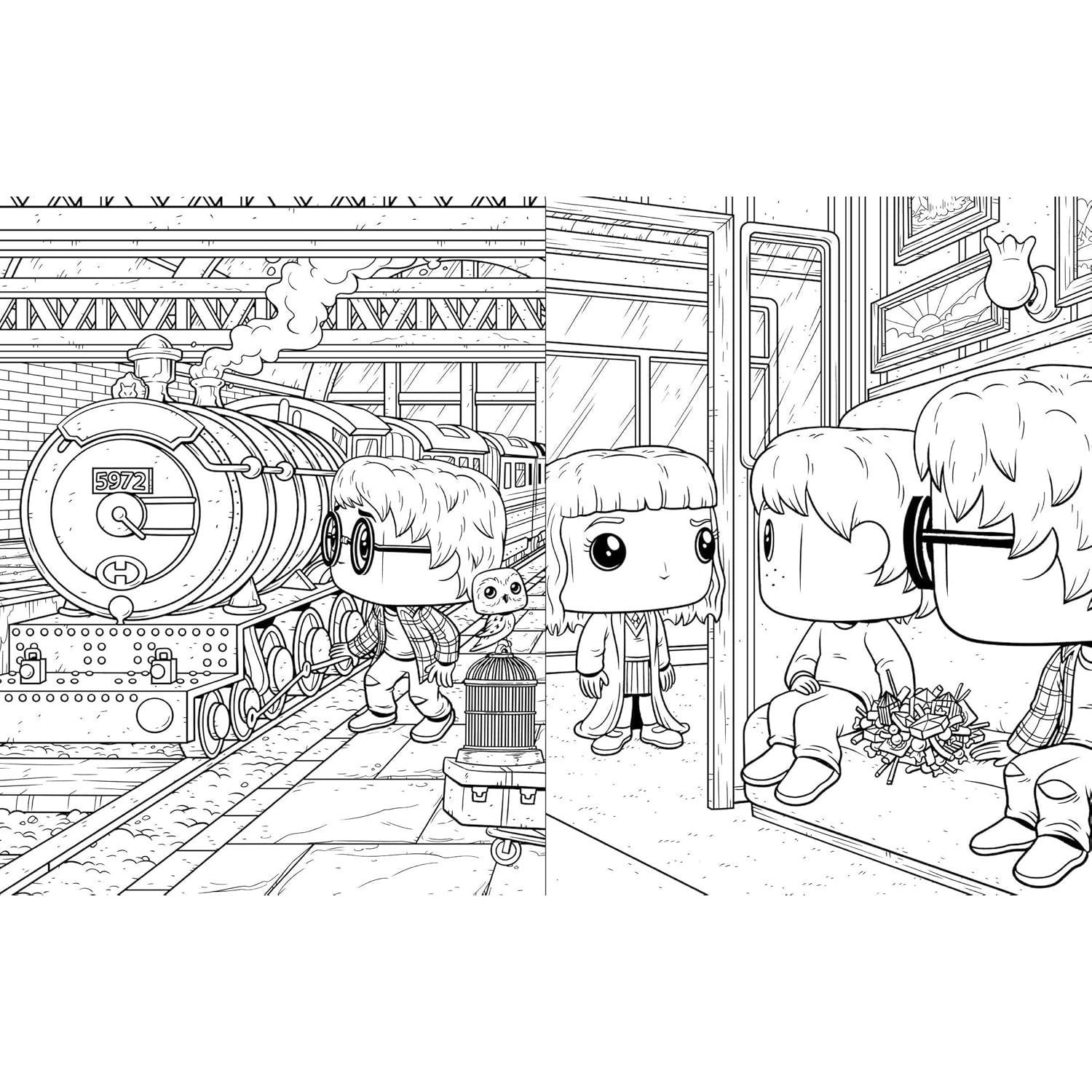 Funko Pop! Harry Potter and the Sorcerer's Stone: The Official Coloring Book