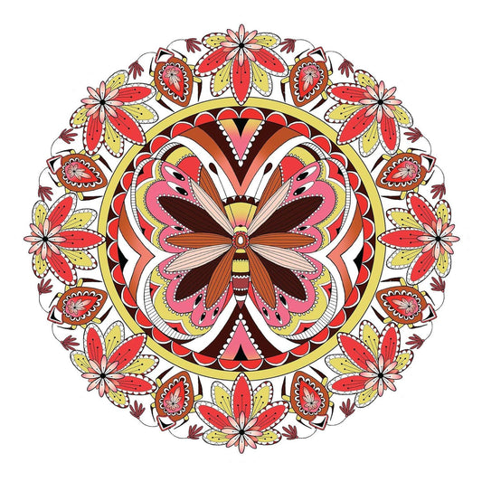 Creative Haven Butterfly Mandalas Coloring Book