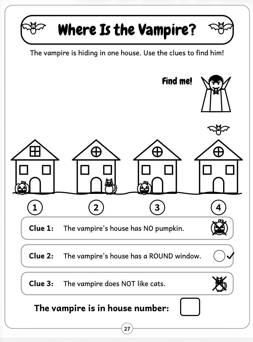My Halloween Activity Book for Kids Ages 4-6: Coloring Pages, Math, Phonics, Word Search, Mazes & Puzzles | Fun Preschool & Kindergarten Halloween Workbook