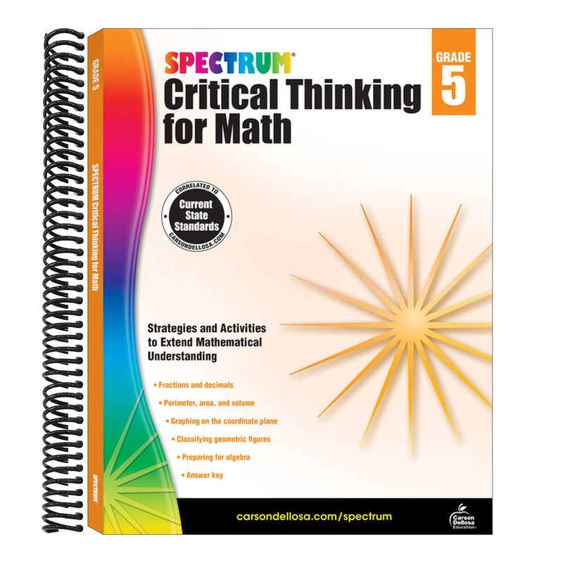 Spectrum Critical Thinking for Math, Grade 5: Volume 47