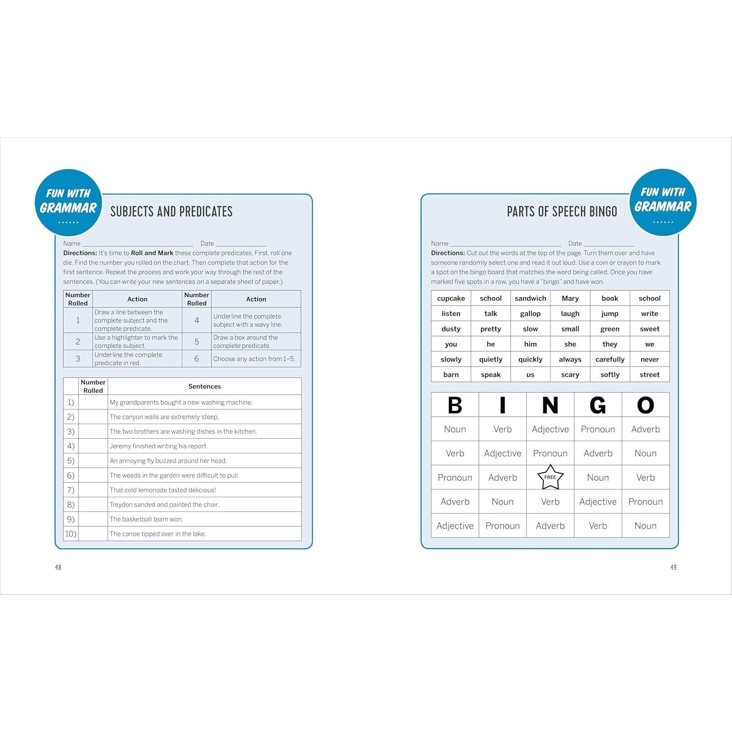 The English Grammar Workbook for Grades 3, 4, and 5: 140+ Simple Exercises to Improve Grammar, Punctuation and Word Usage (English Grammar Workbooks)