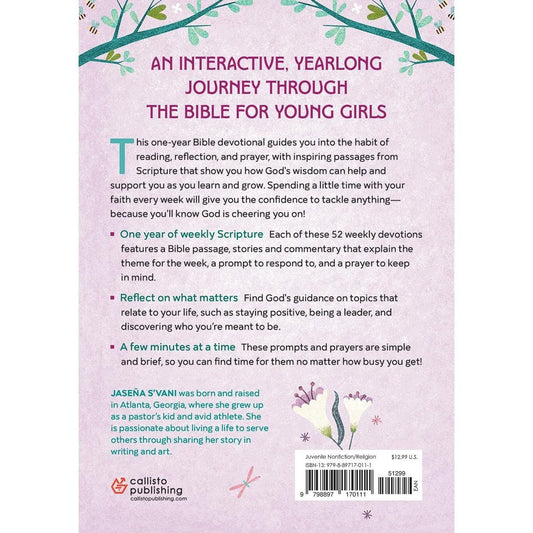 The Bible in 52 Weeks Devotional for Girls: A Year of Growing in Faith