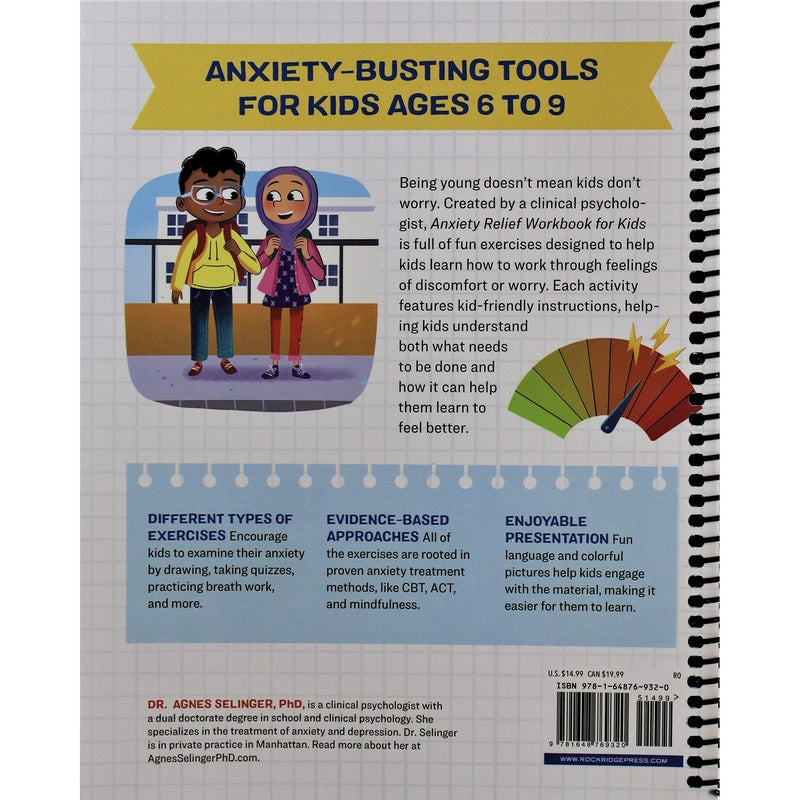 Anxiety Relief Workbook for Kids: 40 Mindfulness, Cbt, and ACT Activities to Find Peace from Anxiety and Worry (Health and Wellness Workbooks for Kids) (Spiral Bound)