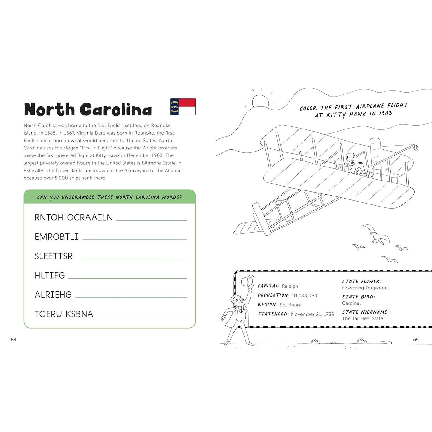 Fun with 50 States: A Big Activity Book for Kids about the Amazing United States (Spiral Bound)