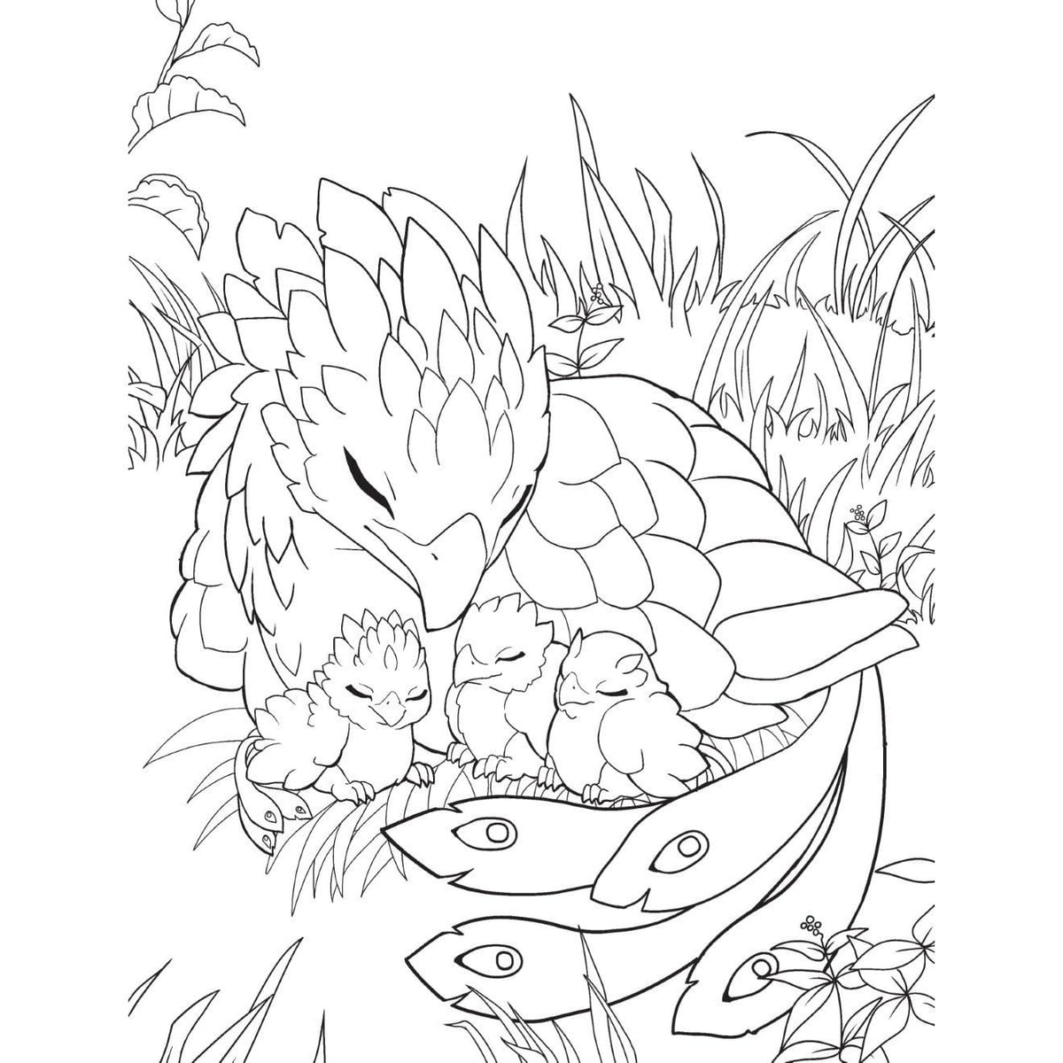 Cute Fantasy Creatures: A Magical Coloring Book