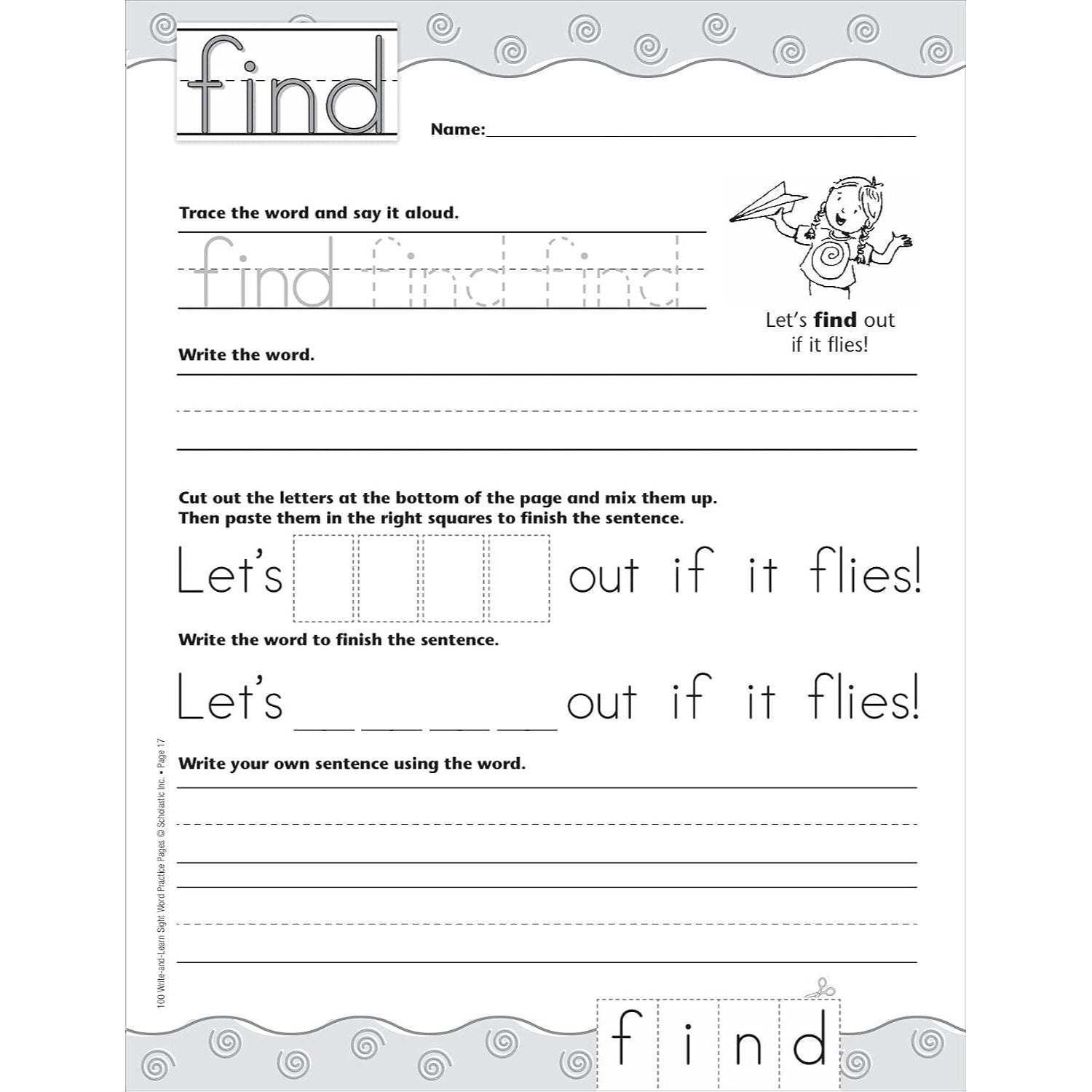 100 Write-And-Learn Sight Word Practice Pages: Engaging Reproducible Activity Pages That Help Kids Recognize, Write, and Really Learn the Top 100 High