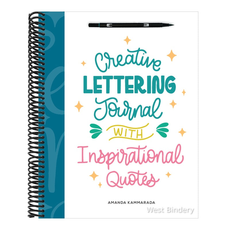 Creative Lettering Journal with Inspirational Quotes