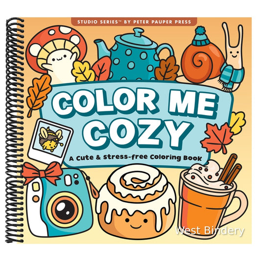 Color Me Cozy Adult Coloring Book (31 One-Sided Designs on Thick Paper)